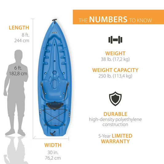 Lotus 8' Sit-On-Top Kayak, Paddle Included