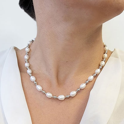 Freshwater Cultured Pearl 3 Piece Set in Sterling Silver