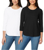 Kirkland Signature Women's Slub Tee, 2-pack