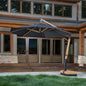 SunVilla 11 ft. Round Modern Angled Cantilever Umbrella