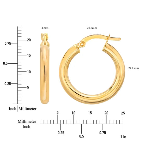 14kt Gold Hoop Earrings