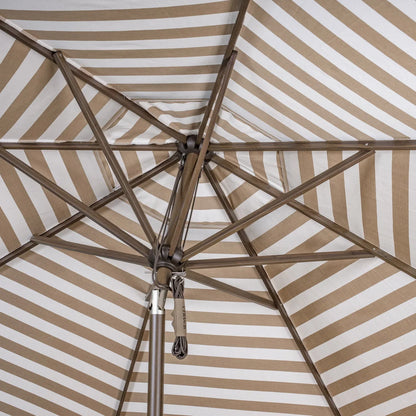 SunVilla 11’ Round Cabana Stripe Aluminum Market Umbrella