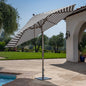 SunVilla 11’ Round Cabana Stripe Aluminum Market Umbrella