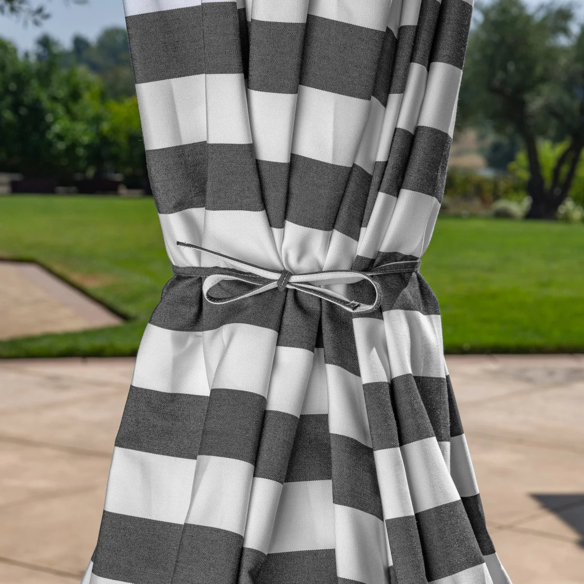 SunVilla 11’ Round Cabana Stripe Aluminum Market Umbrella