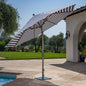 SunVilla 11’ Round Cabana Stripe Aluminum Market Umbrella