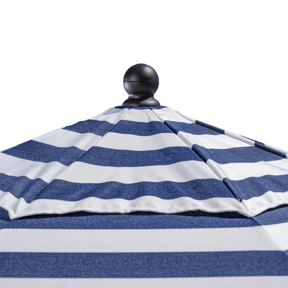 SunVilla 11’ Round Cabana Stripe Aluminum Market Umbrella