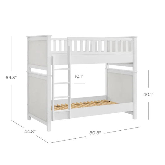 Twin Over Twin Upholstered Bunk Bed