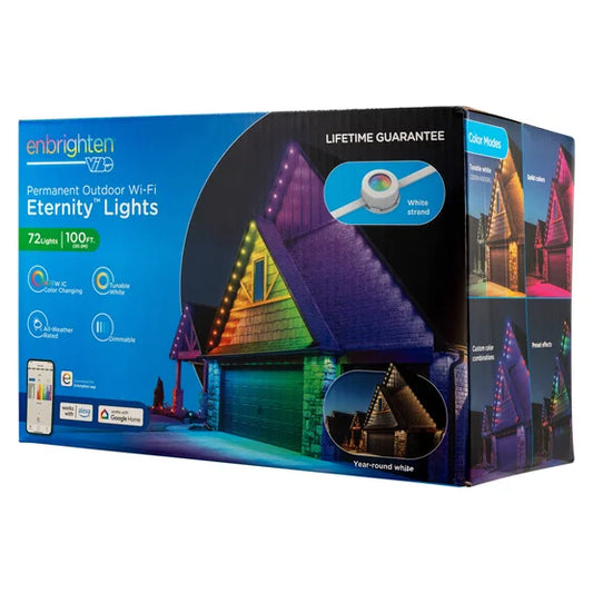 100 ft. Permanent Outdoor Wi-Fi Eternity Eave Lights
