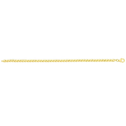 14kt Yellow Gold Serpentine Chain Bracelet