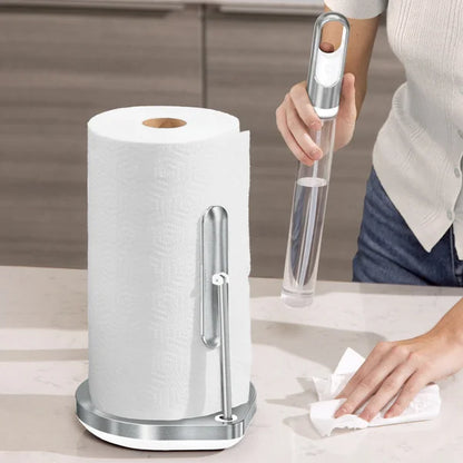 Paper Towel Holder with Spray Pump