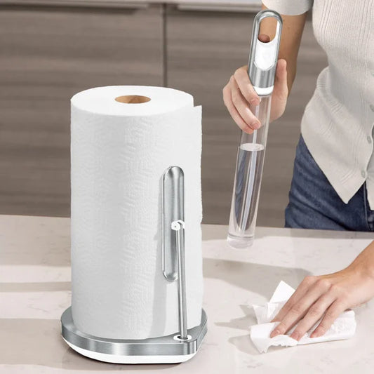 Paper Towel Holder with Spray Pump