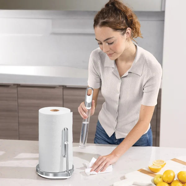 Paper Towel Holder with Spray Pump
