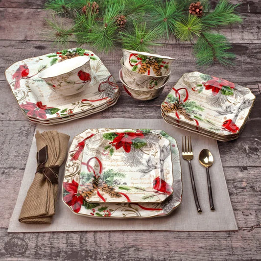 Winter Wishes 12-Piece Dinnerware