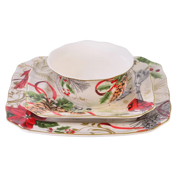Winter Wishes 12-Piece Dinnerware