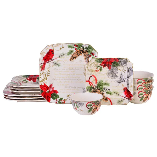 Winter Wishes 12-Piece Dinnerware