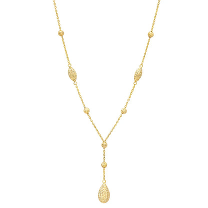 14kt Yellow Gold Teardrop Necklace