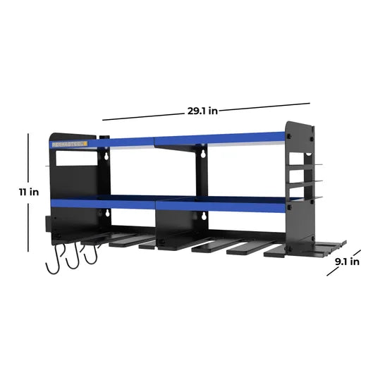 24.6″ 6-Bay Heavy Duty Wall Mounted Power Tool Organizer