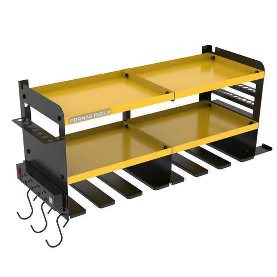 24.6″ 6-Bay Heavy Duty Wall Mounted Power Tool Organizer