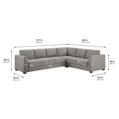 Caler Convertible Sleeper Sectional with Storage