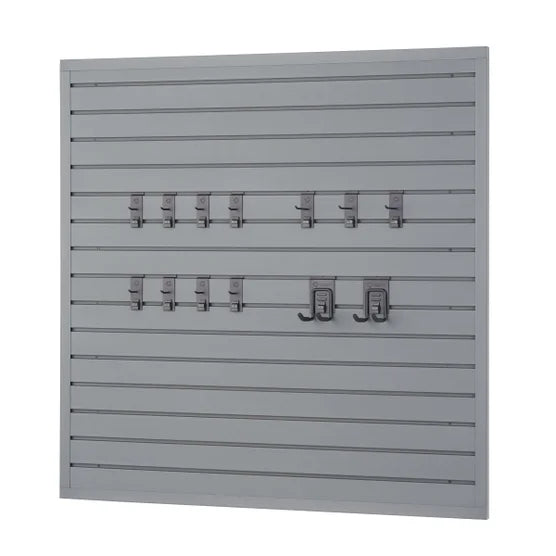 16 Sq Ft Modular Slatwall 13-piece Accessory Set