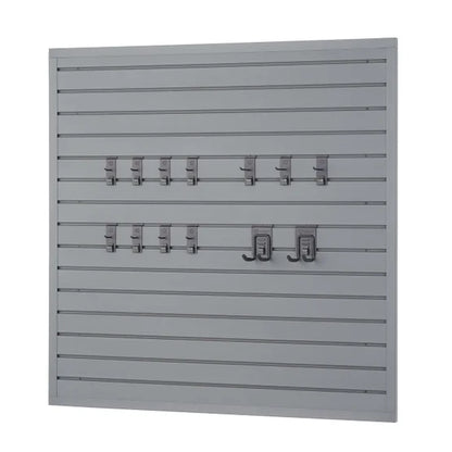 16 Sq Ft Modular Slatwall 13-piece Accessory Set