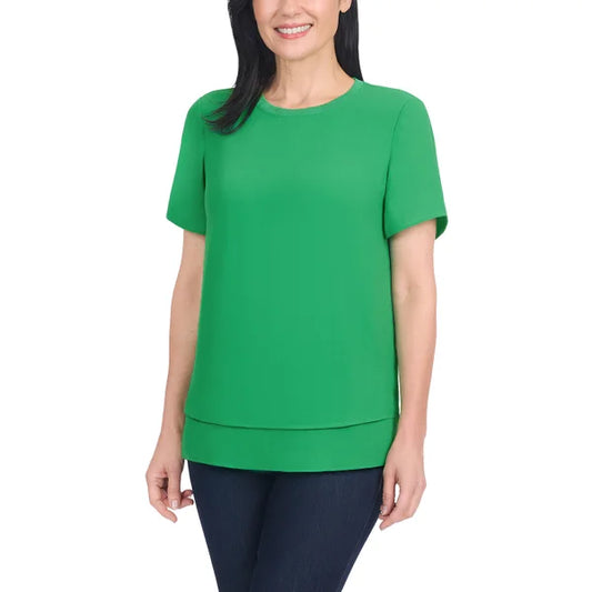 Hilary Radley Ladies' Short Sleeve Blouse