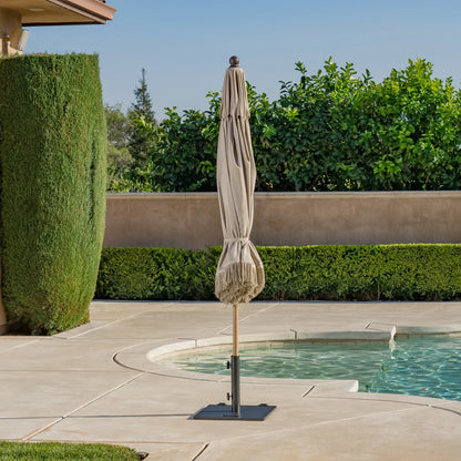 SunVilla 10 ft. Cabana Market Fringe Umbrella