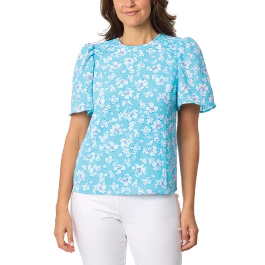 Draper James Women's Flutter Sleeve Blouse