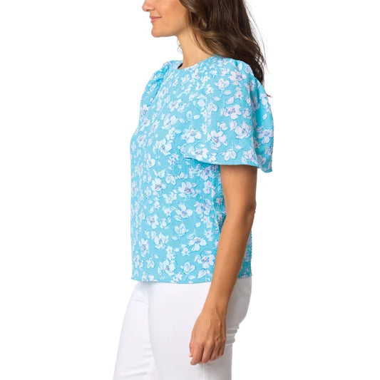 Draper James Women's Flutter Sleeve Blouse