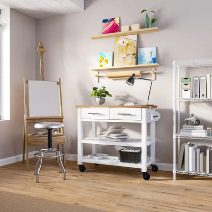 Top Kitchen Cart with Drawers