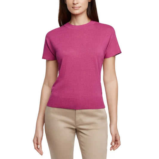 Banana Republic Women's Linen Blend Short Sleeve Top