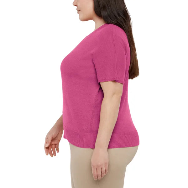 Banana Republic Women's Linen Blend Short Sleeve Top