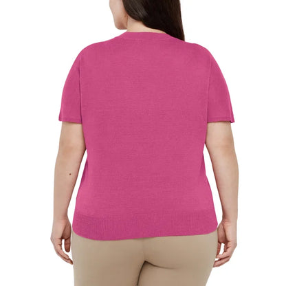 Banana Republic Women's Linen Blend Short Sleeve Top