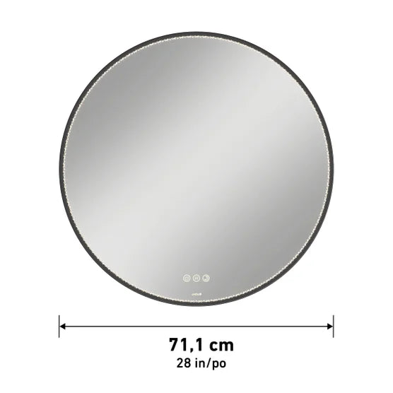 Romy 28" LED Lighted Wall Mirror with Defogger