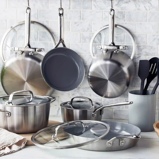 GreenPan GP3 Stainless Steel 11-piece Bundle