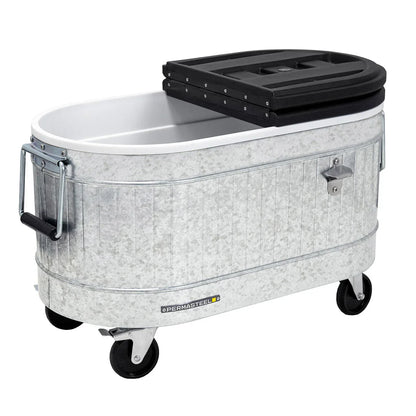 Permasteel 80-quart Galvanized Steel Rolling Cooler with Wheels