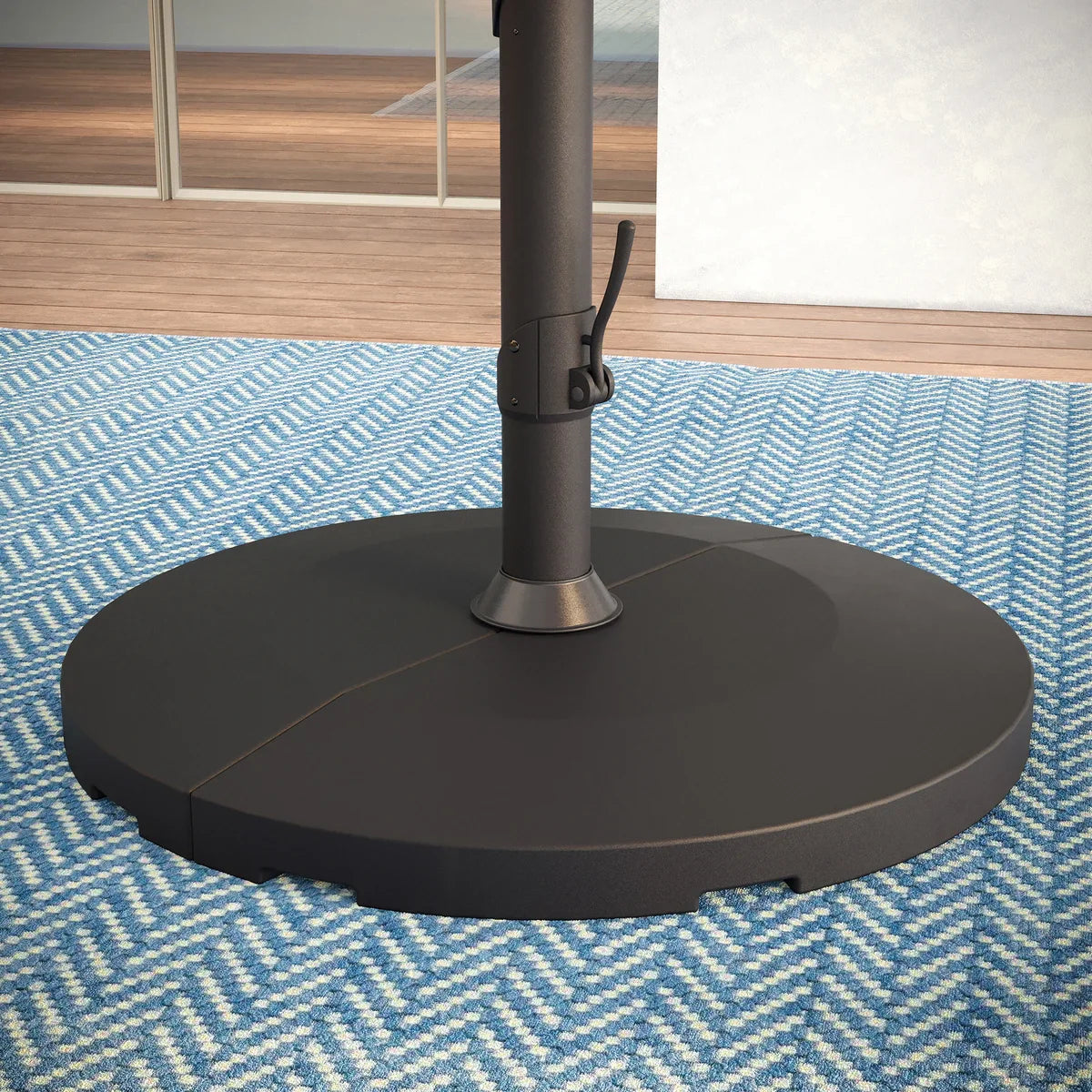 Seasons Sentry 11.5 ft. Round Side Mount Cantilever Umbrella