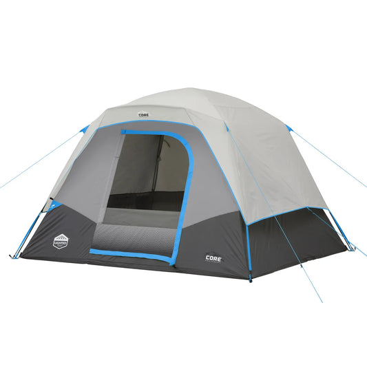 6-person Lighted Dome Tent - CORE Grey
