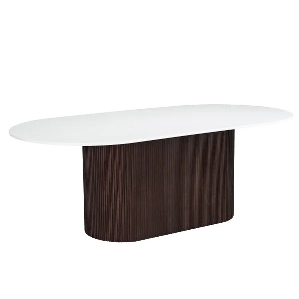 86" Carrara Quartz Dining Table