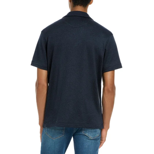 Scotch & Soda Men's Jersey Short Sleeve Button Up Shirt
