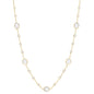 White Topaz 14kt Yellow Gold Necklace