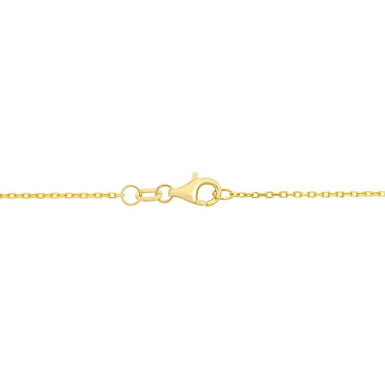 White Topaz 14kt Yellow Gold Necklace