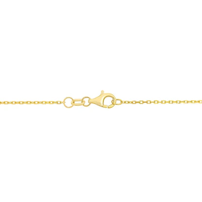 White Topaz 14kt Yellow Gold Necklace