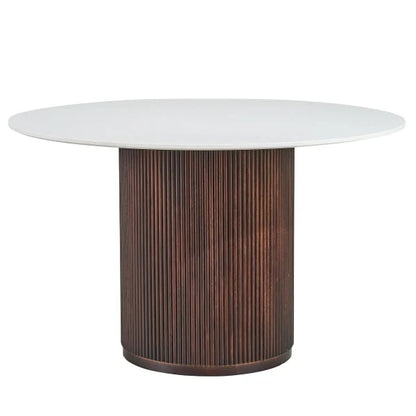 48” Carrara Quartz Dining Table