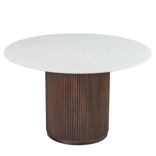 48” Carrara Quartz Dining Table