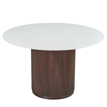 48” Carrara Quartz Dining Table