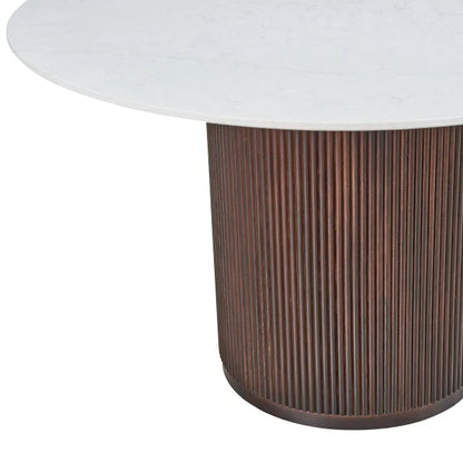 48” Carrara Quartz Dining Table