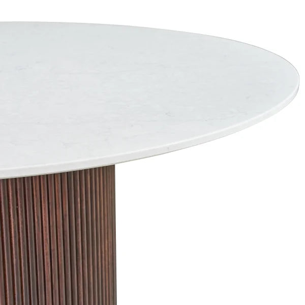 48” Carrara Quartz Dining Table