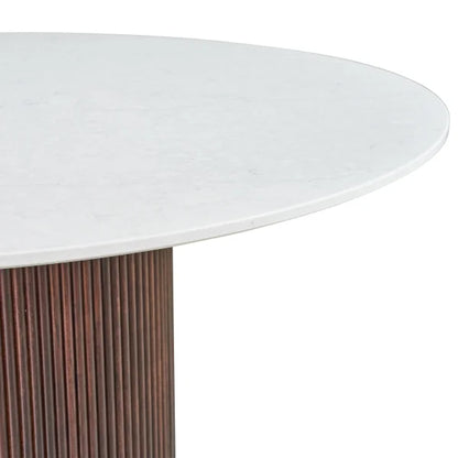 48” Carrara Quartz Dining Table