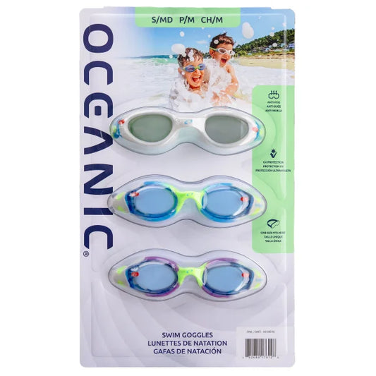 Oceanic Swim Goggles 3-Pack